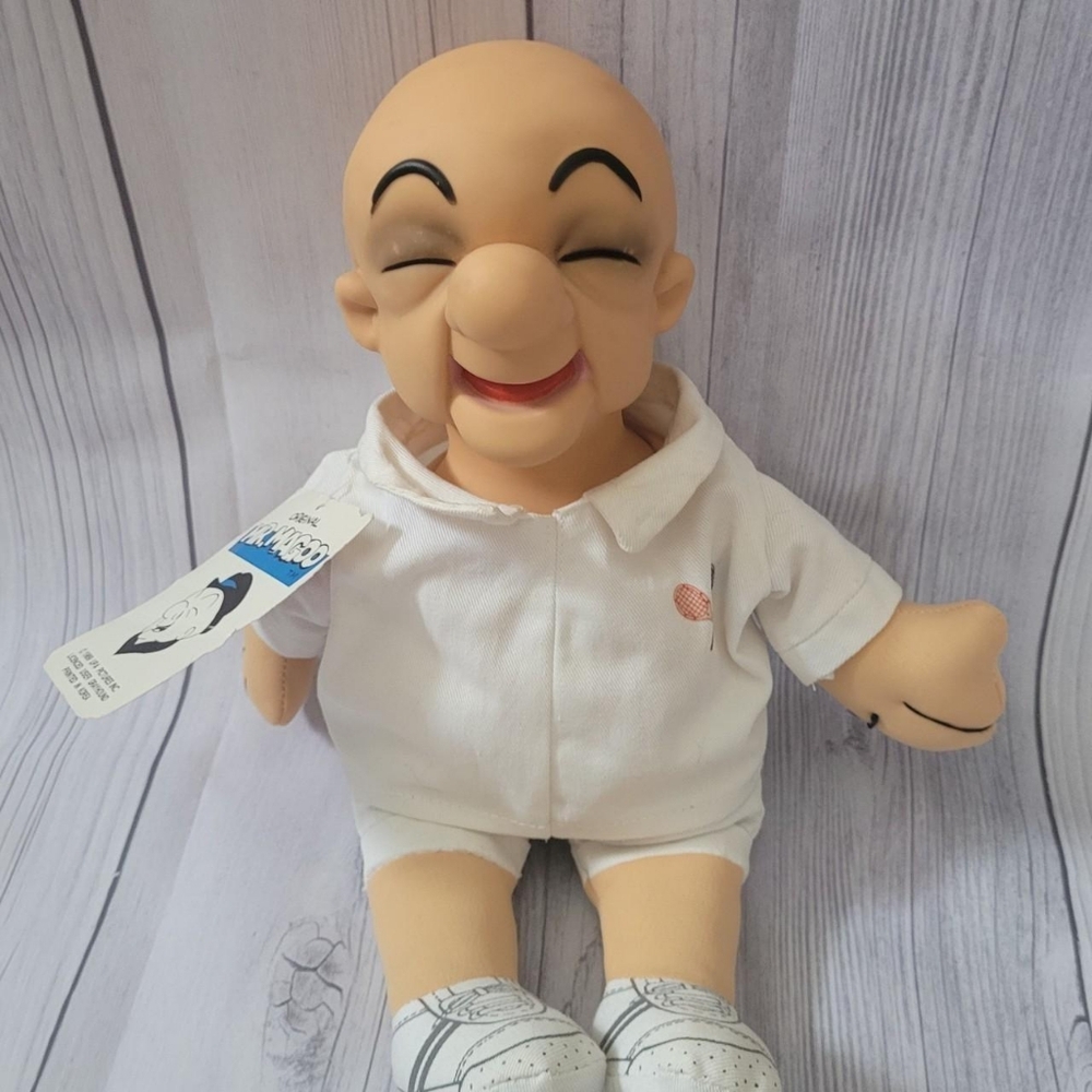Vintage Original Mr. MAGOO plush Doll 1989